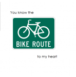 bike route sign